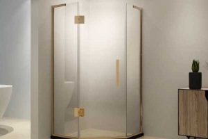 حمام شیشه ای لولایی