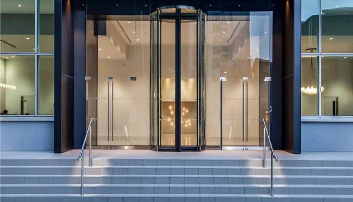انواع درب شیشه ای برای لابی ساختمان