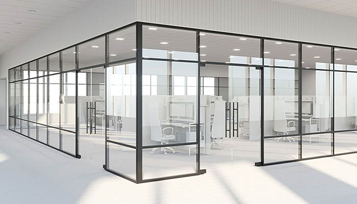 درب پارتیشن شیشه ای