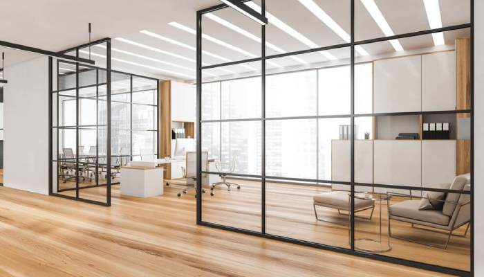 مراحل طراحی پارتیشن شیشه ای