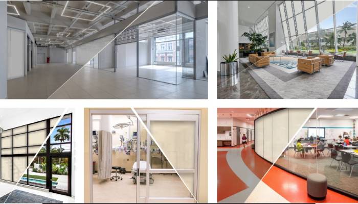 کاربرد انواع اسمارت گلس ها در ساختمان