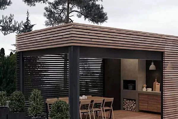 آلاچیق با دیوار های ماژولار قابل جا به جایی