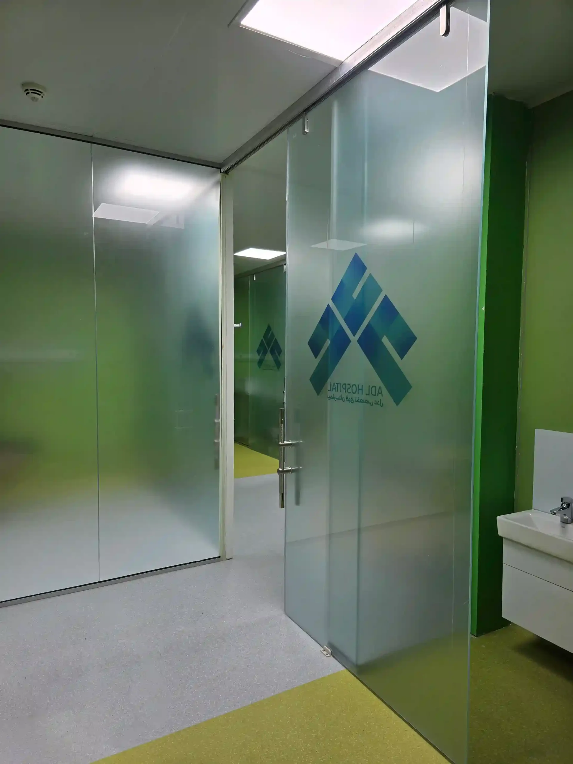 پارتیشن شیشه ای - پروژه بیمارستان عدل