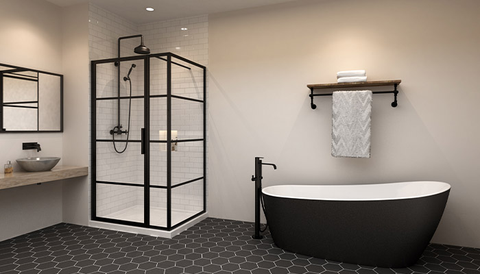 کابین دوش شیشه ای