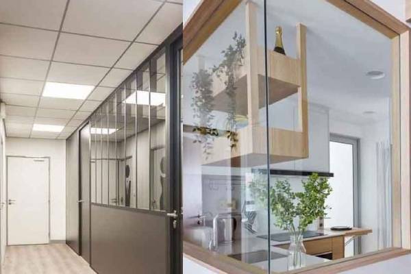 ترکیب چوب و شیشه در پارتیشن نمایشگاه طلا و جواهر