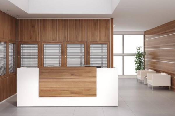 پارتیشن چوبی مدرن در دفتر کار