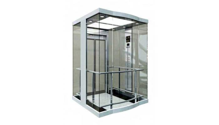 کابین های شیشه ای مدرن برای آسانسور