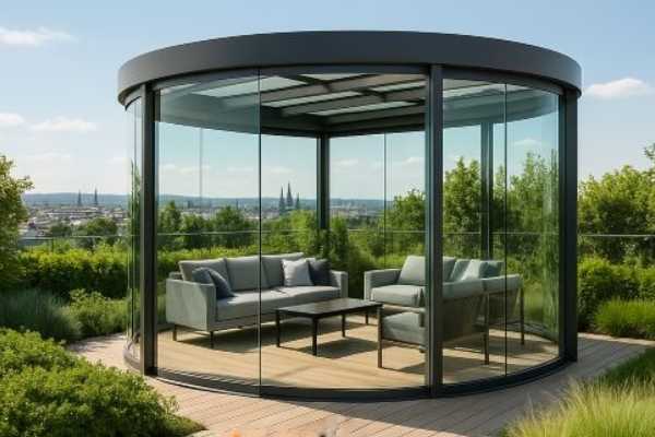 راهنمای انتخاب متریال برای آلاچیق شیشه ای ویلایی