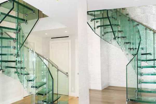 هندریل یا نرده شیشه ای در ساختمان