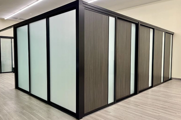 پارتیشن شیشه ای اداری با پارتیشن MDF