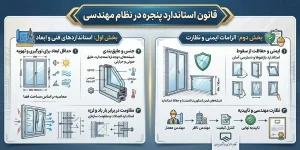 در ساختمان، انتخاب شیشه فقط به ابعاد آن محدود نمی‌شود و نوع، ضخامت، ساختار و محل استفاده شیشه باید با الزامات فنی و مقررات ساختمان مطابقت داشته باشد. برای مثال، در برخی سطوح شیشه‌ای نما که در مجاورت فضای باز یا معبر قرار دارند، استفاده از شیشه ایمن و غیرریزنده طبق الزامات مبحث چهارم مقررات ملی ساختمان ضروری است. در جان‌پناه‌ها و دست‌اندازهای شیشه‌ای نیز باید از شیشه ایمن و غیرریزنده استفاده شود.